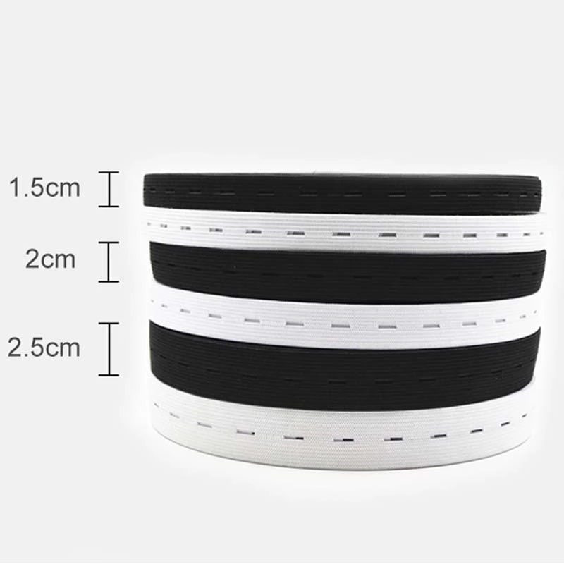 Button knitted elastic band
